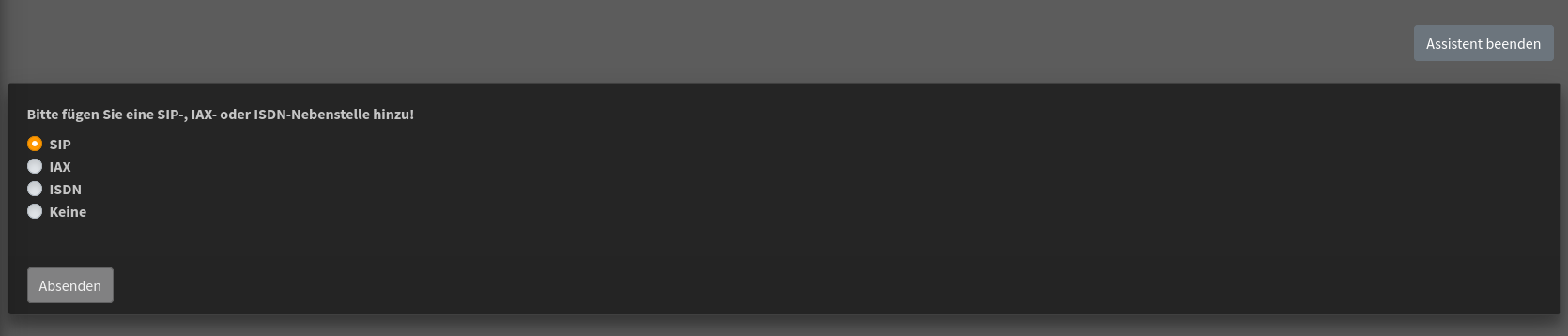 Nebenstellen einrichten
